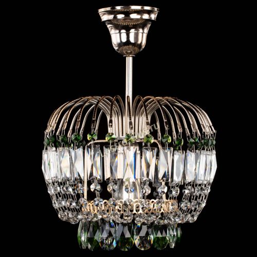 Люстра Малинка зеленая в Ижевске Гусь Хрустальный