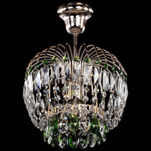 Люстра Малинка зеленая в Ижевске Гусь Хрустальный
