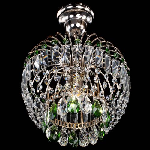 Люстра Малинка зеленая в Ижевске Гусь Хрустальный