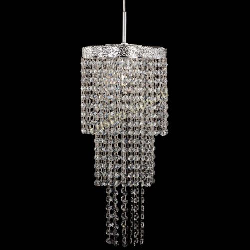 Люстра Милан №1 каскад на тросе в Ижевске Гусь Хрустальный