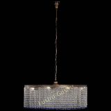 Люстра Милан капель №10 под бронзу синяя с подвесом в Ижевске