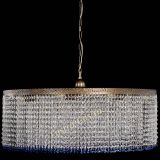 Люстра Милан капель №10 под бронзу синяя с подвесом в Ижевске