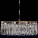 Люстра Милан капель №10 под бронзу синяя с подвесом в Ижевске