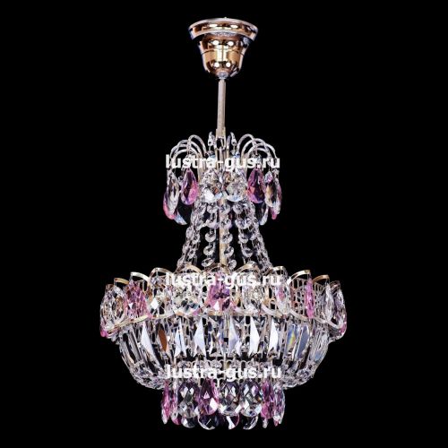 Люстра Натали малая цветная в Ижевске Гусь Хрустальный