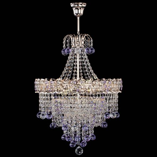 Люстра Натали Софья фиолетовая в Ижевске Гусь Хрустальный