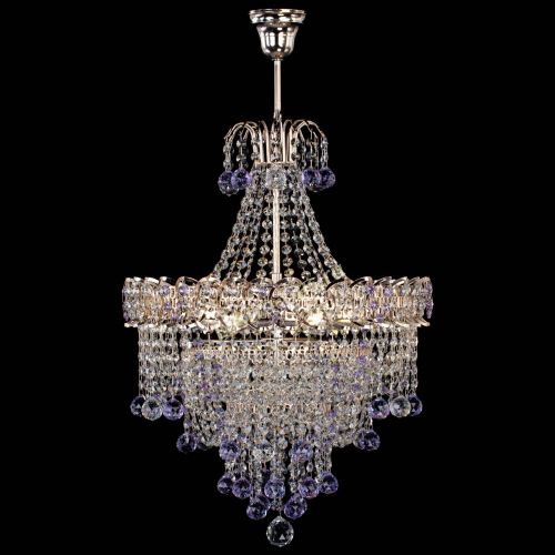 Люстра Натали Софья фиолетовая в Ижевске Гусь Хрустальный