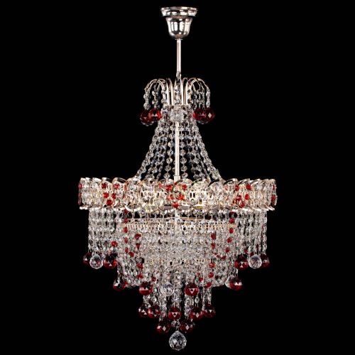 Люстра Натали Софья красная в Ижевске Гусь Хрустальный