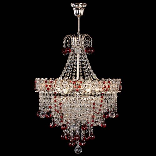 Люстра Натали Софья красная в Ижевске Гусь Хрустальный