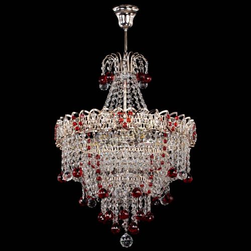 Люстра Натали Софья красная в Ижевске Гусь Хрустальный