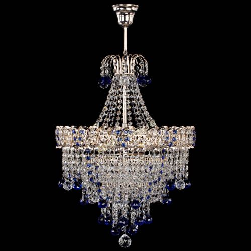 Люстра Натали Софья синяя в Ижевске Гусь Хрустальный