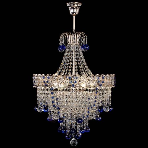 Люстра Натали Софья синяя в Ижевске Гусь Хрустальный