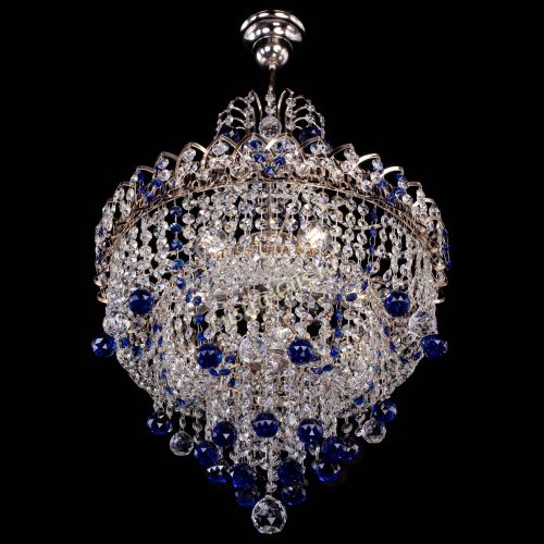 Люстра Натали Софья синяя в Ижевске Гусь Хрустальный