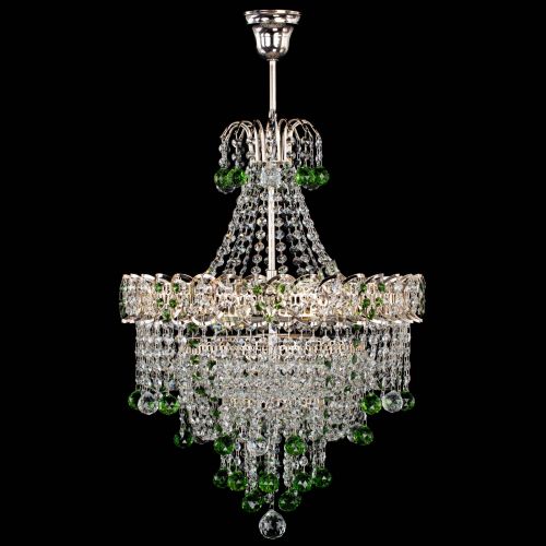 Люстра Натали Софья зеленая в Ижевске Гусь Хрустальный