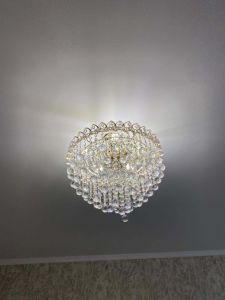 Люстра Капель Лепесток Шар  30мм с подвесом в Ижевске отзыв и фото покупателя