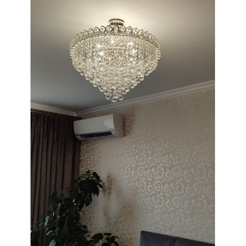 Люстра Капель Лепесток Шар  30мм с подвесом в Ижевске Гусь Хрустальный