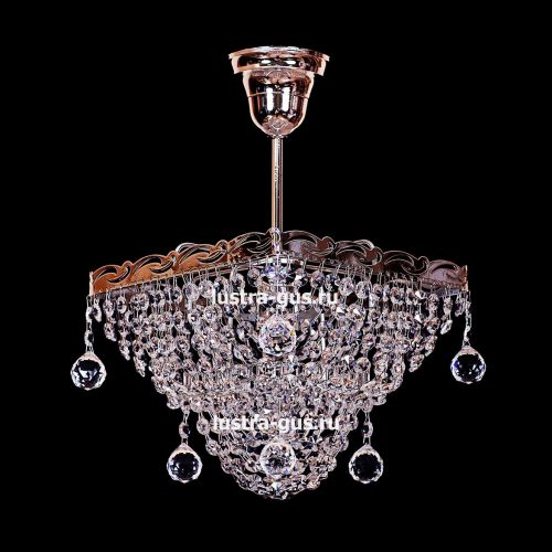 Люстра Квадрат 1 лампа с подвесом в Ижевске Гусь Хрустальный