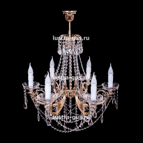 Люстра Свеча Лайт №1 (рожки - пластик) в Ижевске Гусь Хрустальный