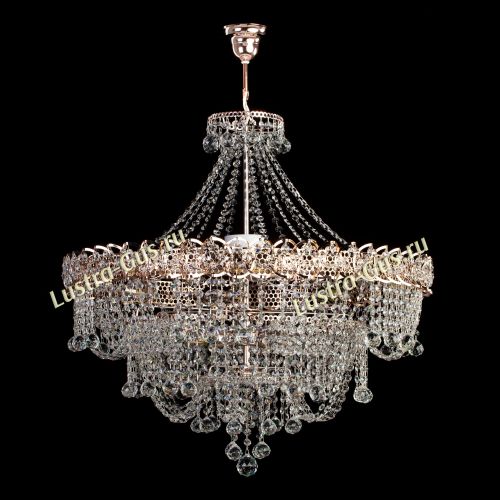 Люстра Водопад Софья с подвесом в Ижевске Гусь Хрустальный