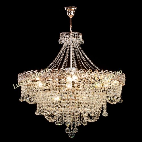 Люстра Водопад Софья с подвесом в Ижевске Гусь Хрустальный