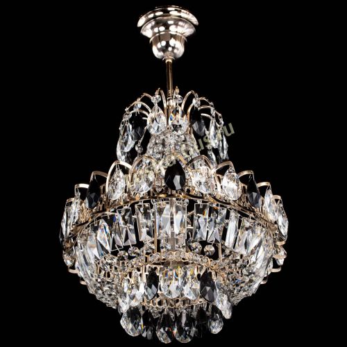 Люстра Ника 1 лампа черная в Ижевске Гусь Хрустальный