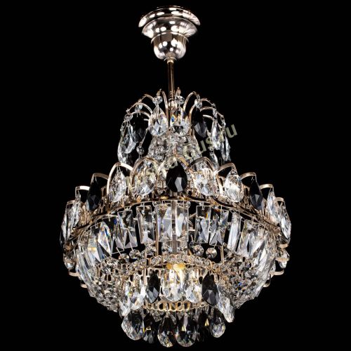 Люстра Ника 1 лампа черная в Ижевске Гусь Хрустальный