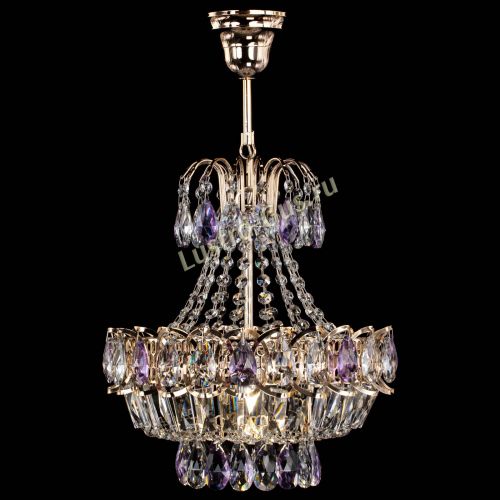 Люстра Ника 1 лампа фиолетовая в Ижевске Гусь Хрустальный