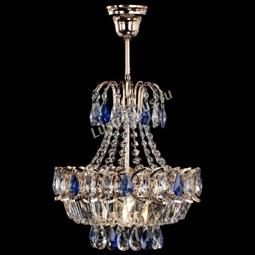 Люстра Ника 1 лампа синяя в Ижевске Гусь Хрустальный