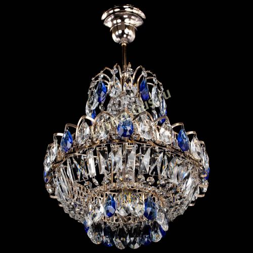 Люстра Ника 1 лампа синяя в Ижевске Гусь Хрустальный