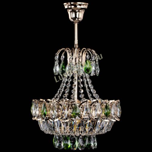 Люстра Ника 1 лампа зеленая в Ижевске Гусь Хрустальный