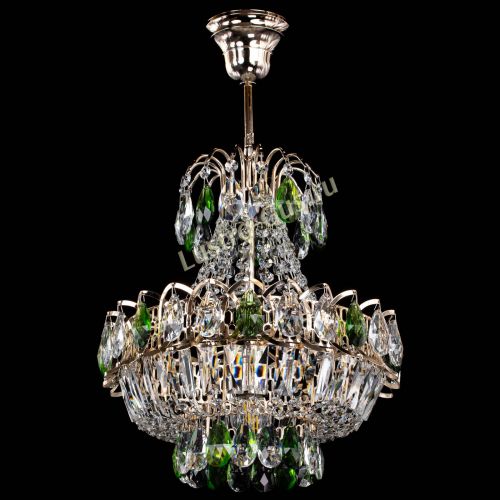 Люстра Ника 1 лампа зеленая в Ижевске Гусь Хрустальный