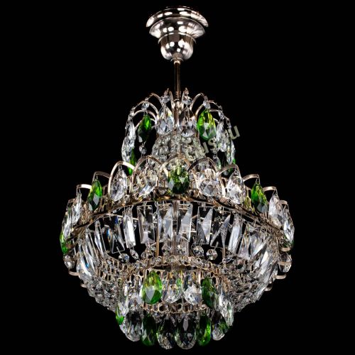 Люстра Ника 1 лампа зеленая в Ижевске Гусь Хрустальный