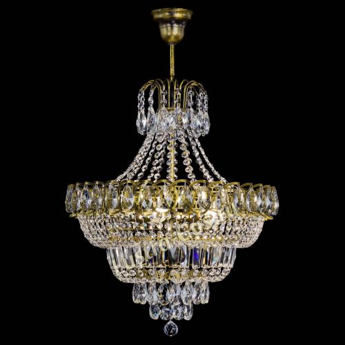 Люстра Ника №5 подвесная под бронзу в Ижевске Гусь Хрустальный