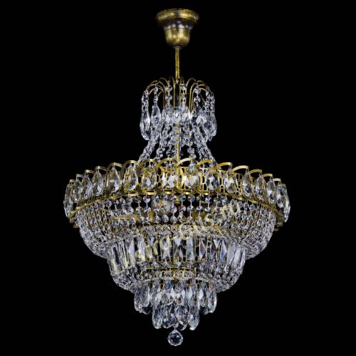 Люстра Ника №5 подвесная под бронзу в Ижевске Гусь Хрустальный