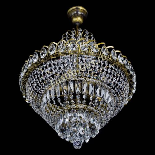 Люстра Ника №5 подвесная под бронзу в Ижевске Гусь Хрустальный