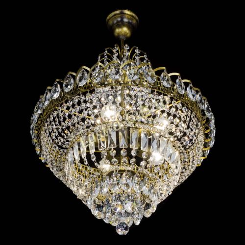 Люстра Ника №5 подвесная под бронзу в Ижевске Гусь Хрустальный