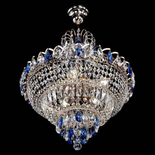 Люстра Ника подвесная Синяя в Ижевске Гусь Хрустальный