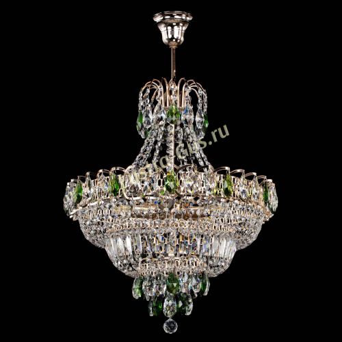 Люстра Ника подвесная Зеленая в Ижевске Гусь Хрустальный