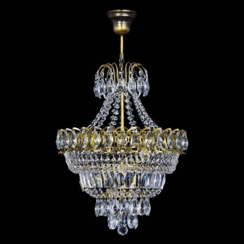 Люстра Ника подвесная под бронзу в Ижевске Гусь Хрустальный