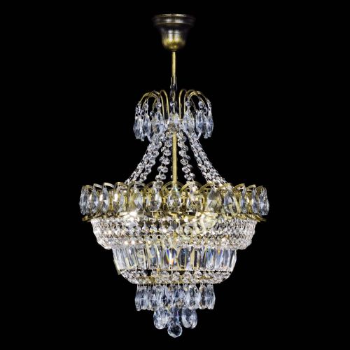 Люстра Ника подвесная под бронзу в Ижевске Гусь Хрустальный