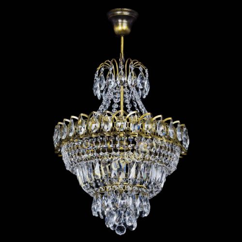 Люстра Ника подвесная под бронзу в Ижевске Гусь Хрустальный