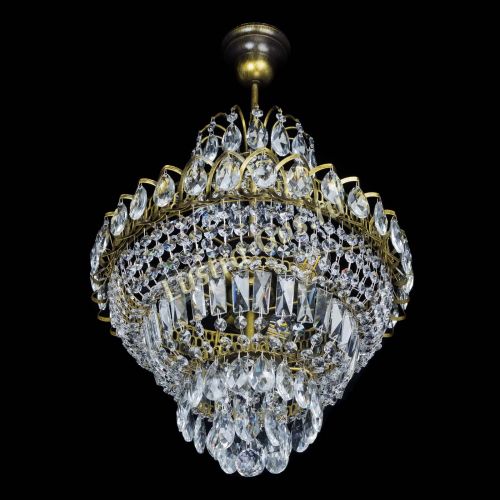 Люстра Ника подвесная под бронзу в Ижевске Гусь Хрустальный