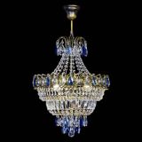 Люстра Ника подвесная Синяя под бронзу в Ижевске