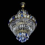 Люстра Ника подвесная Синяя под бронзу в Ижевске