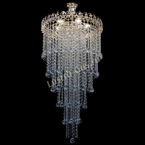 Люстра Октава длинная с подвесом в Ижевске Гусь Хрустальный