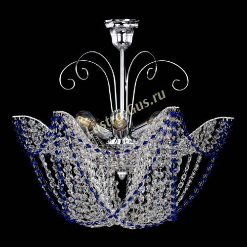 Люстра Орхидея №3 синяя в Ижевске Гусь Хрустальный