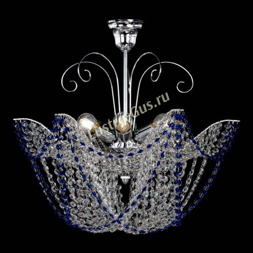 Люстра Орхидея №3 синяя в Ижевске Гусь Хрустальный