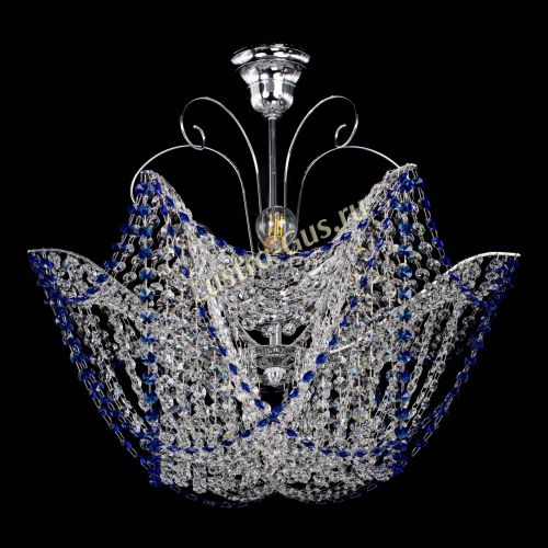 Люстра Орхидея №3 синяя в Ижевске Гусь Хрустальный