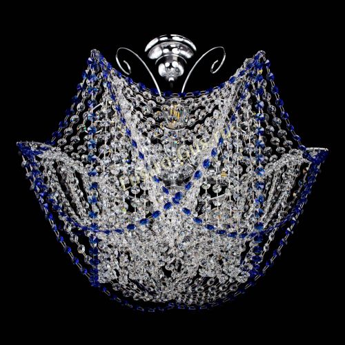 Люстра Орхидея №3 синяя в Ижевске Гусь Хрустальный