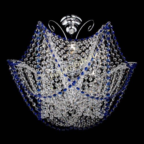 Люстра Орхидея №3 синяя в Ижевске Гусь Хрустальный