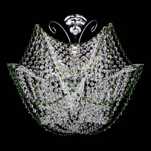 Люстра Орхидея №3 зеленая в Ижевске Гусь Хрустальный